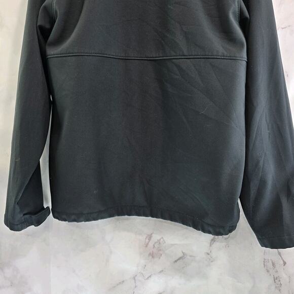 Columbia Jacket Mens Medium Black Full Zip Ascender Softshell Windbreaker Fleece - Picture 7 of 11